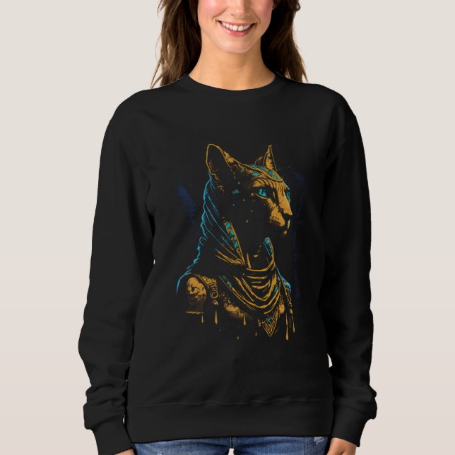 Cute Ocicat Cat  Egyptian Pharaoh Ocicat Cat  1 Sweatshirt (Vorderseite)