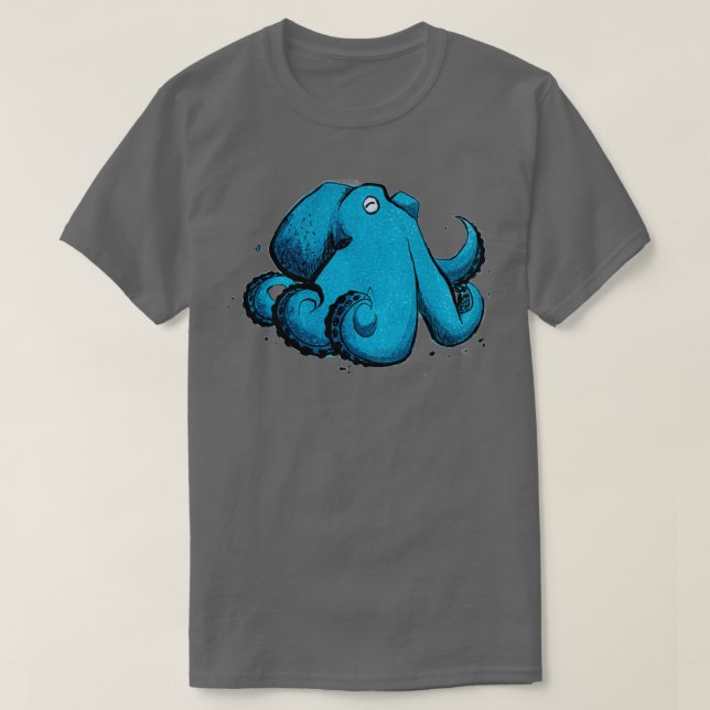 Cute octopus sticker Fantasy art T-Shirt (Design vorne)