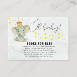 Cute OhBaby Gender Neutral Elephant Books for Baby Begleitkarte