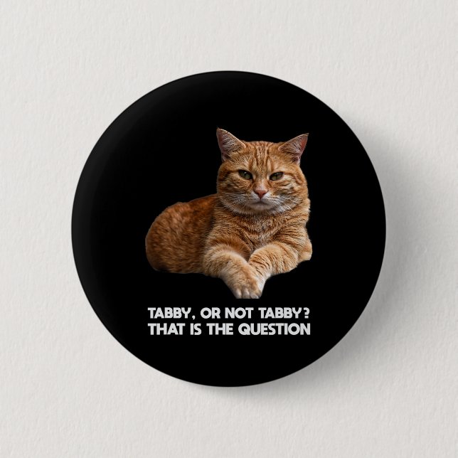 Cute Orange Cat Button (Vorderseite)