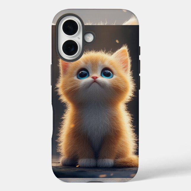 Cute Orange Cat Case-Mate iPhone Hülle (Rückseite)