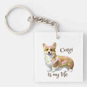 Cute Orange corgi for  a positive mood  Schlüsselanhänger