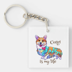 Cute Orange corgi for  a positive mood  Schlüsselanhänger