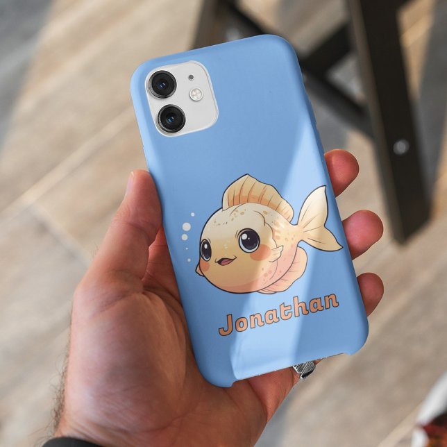 Cute Orange Fish Drawing in Cartoon Style Case-Mate iPhone Hülle (Von Creator hochgeladen)