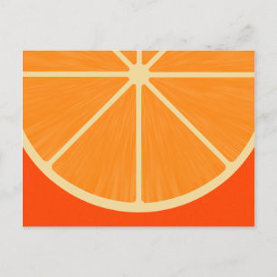 Cute Orange sSlice Postcard Postkarte