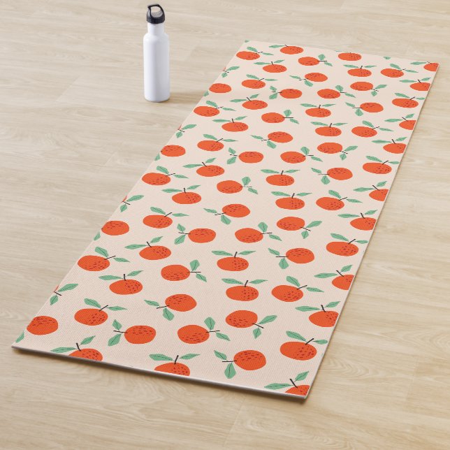 Cute oranges sweet fruit pattern  yogamatte (Beispiel)