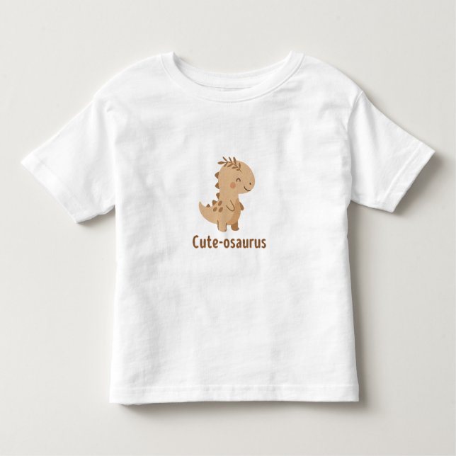 Cute-osaurus – Adorable Dinosaur Kleinkind T-shirt (Vorderseite)