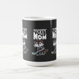 Cute Otter Hockey Mom - Fun Sports Animal Graphic Kaffeetasse