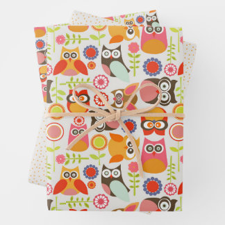 Cute Owl Birthday Invitation Hoot Hooray Birthday Geschenkpapier Set