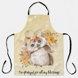 Cute owl Farmhouse romantic wallpaper Schürze