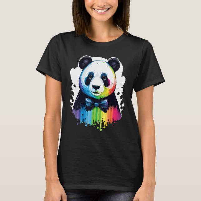 Cute Panda  Animal on Panda 2 T-Shirt (Vorderseite)