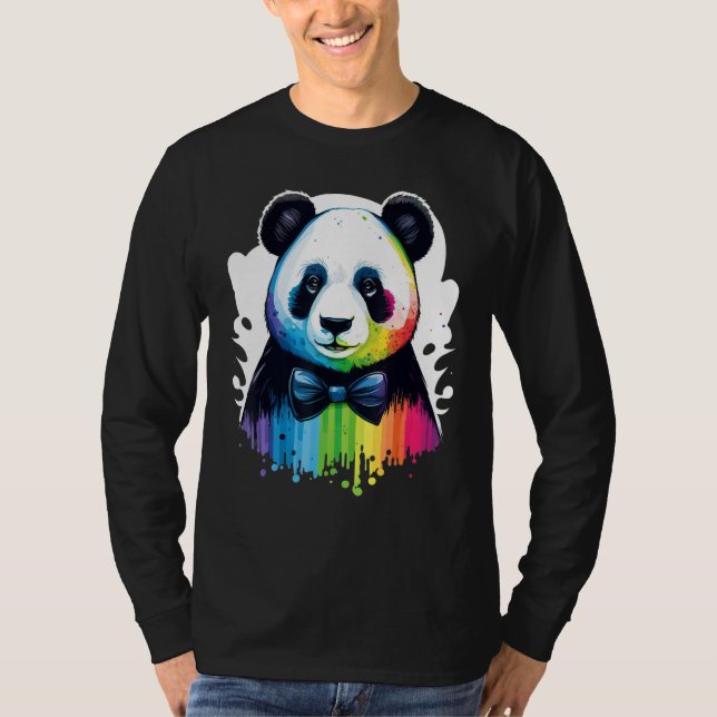 Cute Panda  Animal on Panda 2 T-Shirt (Vorderseite)