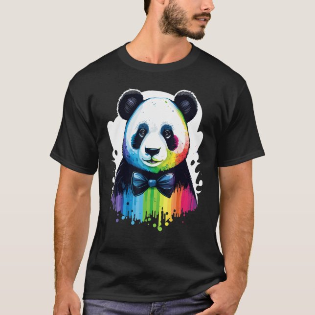 Cute Panda  Animal on Panda 2 T-Shirt (Vorderseite)