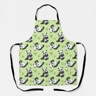 Cute Panda bamboo Animal Pattern Gift Cute Summer Schürze