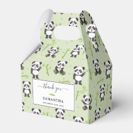 Cute Panda Bear Bamboo Kawaii Animals Pattern Geschenkschachtel