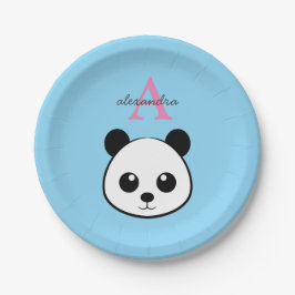 Cute Panda Bear Paper Plates – Personalized Pappteller