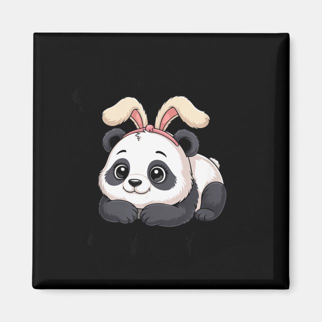 Cute Panda Bunny Some Bunny Loves You  Magnet (Vorne)
