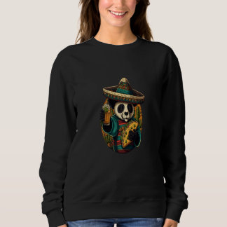 Cute Panda Eating Tacos Mexican Panda Bear Taco Sweatshirt