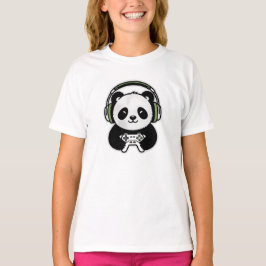 Cute Panda Gamer - Kawaii Gaming Panda with Headse T-Shirt