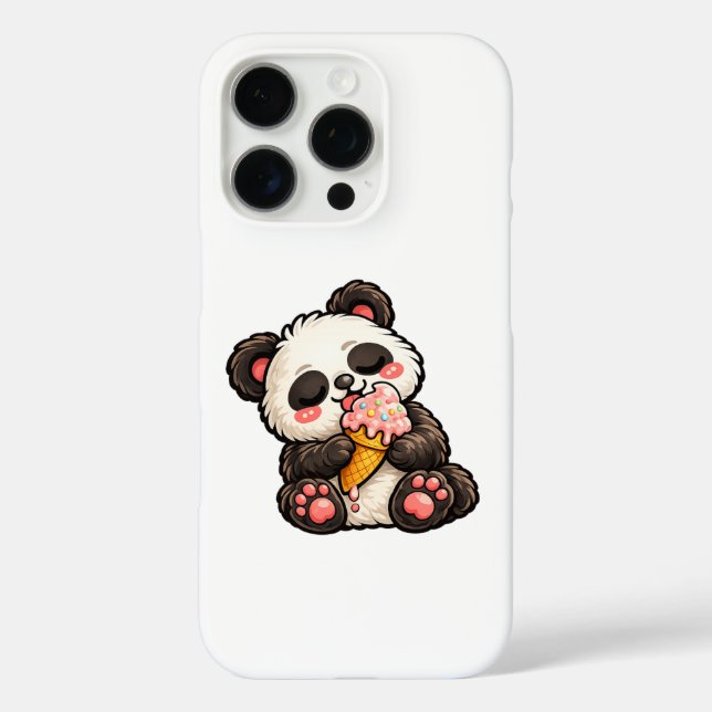 Cute Panda Ice Cream Case-Mate iPhone Hülle (Rückseite)