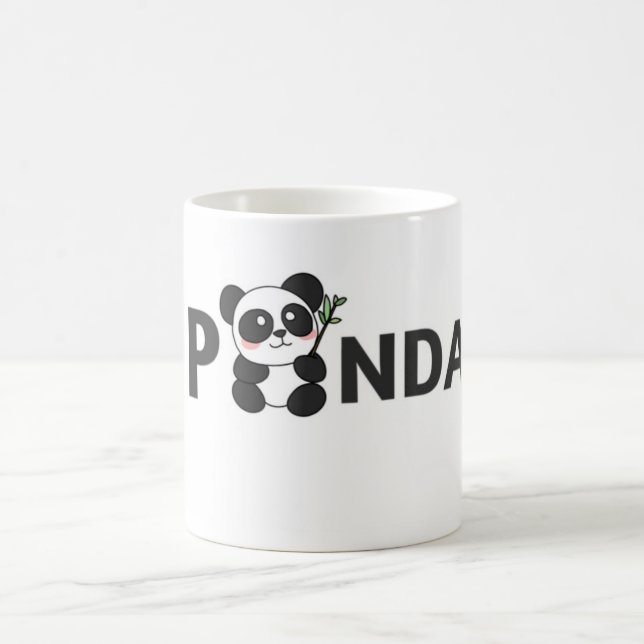 Cute Panda mug- Adorable black and white mug Kaffeetasse (Mittel)