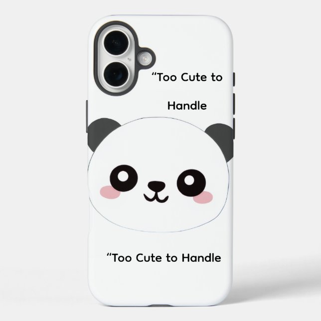 Cute Panda Phone Case  (Rückseite)