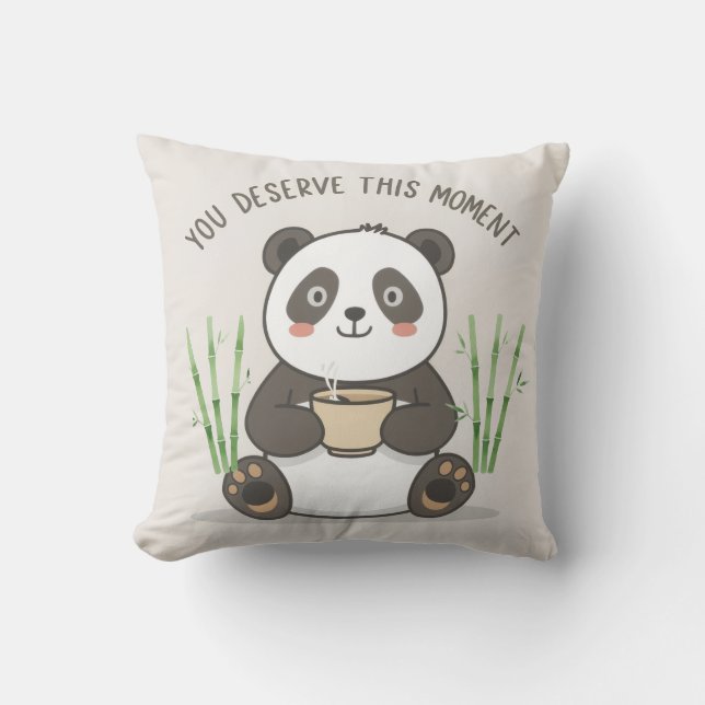 Cute Panda Pillow Kissen (Vorderseite)