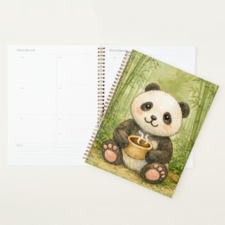 Cute panda planer