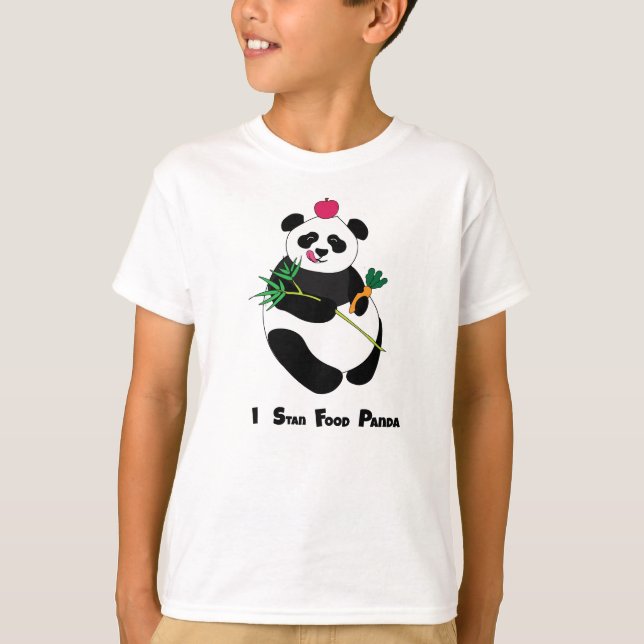 Cute Panda T-Shirt - Food Lover (Vorderseite)