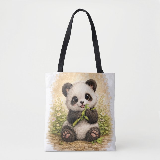 Cute Panda Tote Bag Kawaii Animal Bear (Vorderseite)