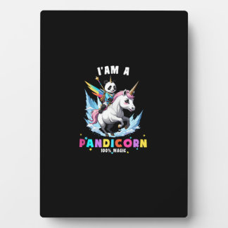 Cute Panda Unicorn I'am A Pandicorn Magic Girl Wom Fotoplatte