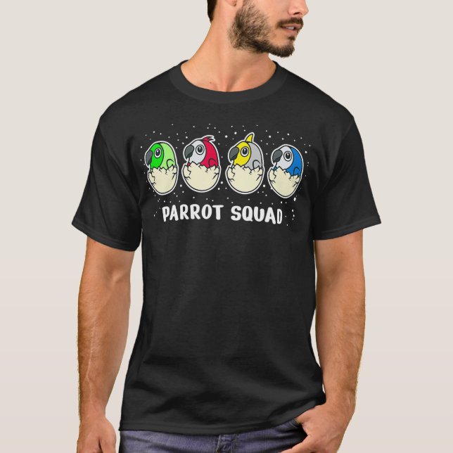 Cute Parrot Budgie Bird Ironic Saying  T-Shirt (Vorderseite)