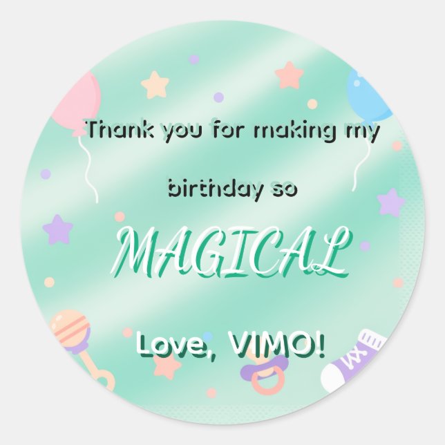 Cute Pastel Aesthetic Stickers  (Vorderseite)