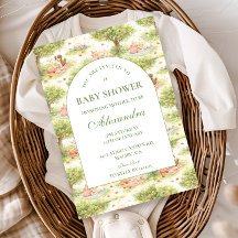 Cute Pastel Barnyard Celebration Baby Shower