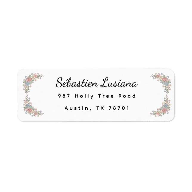 Cute Pastel Boho Rainbow Baby Shower Address (Vorne)