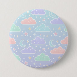 Cute Pastel Cloud Enamel Pin Button
