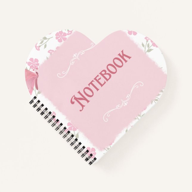 Cute Pastel Diary Notebook | Soft Aesthetic Journa Notizbuch (Vorderseite)