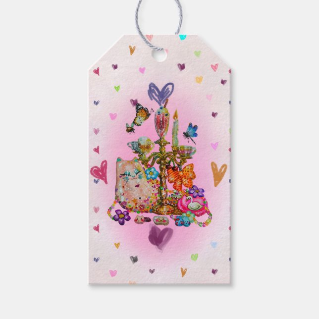 Cute Pastel Geschenkanhänger (Vorderseite)