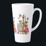 Cute Pastel Milchtasse<br><div class="desc">All cute pastel coquette with a tea party setting,  tea cups,  pastries,  candle drum,  bird,  cat,  butterfly,  bee,  dragonfly,  cute things and etc</div>