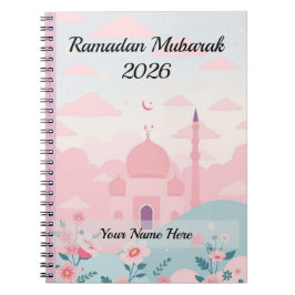 Cute Pastel Pink Ramadan Notizblock