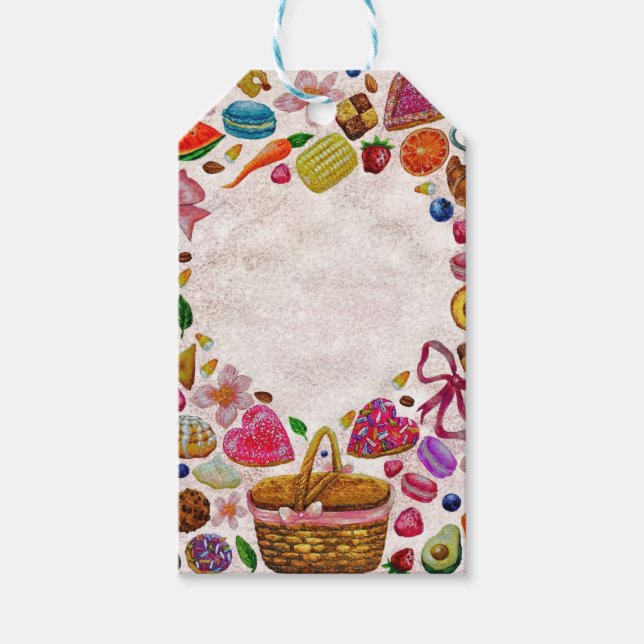 Cute Pastry Confections Sweets Geschenkanhänger (Vorderseite)