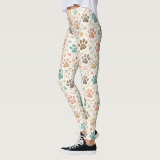 Cute Paw Prints Leggings