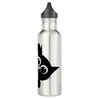 Cute Peeking Cat Design Water Bottle Edelstahlflasche