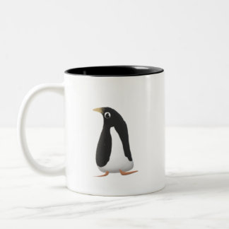 Cute Penguin Mug | Black Two-Tone Coffee Cup Zweifarbige Tasse