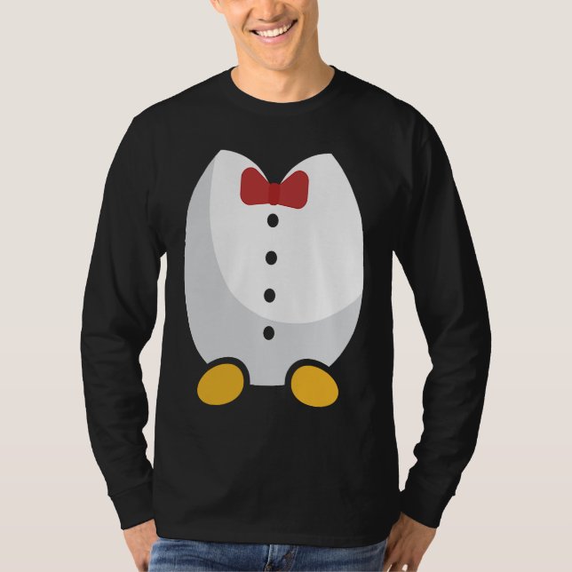Cute Penguin Tuxedo Halloween Party Costume Idea T-Shirt (Vorderseite)