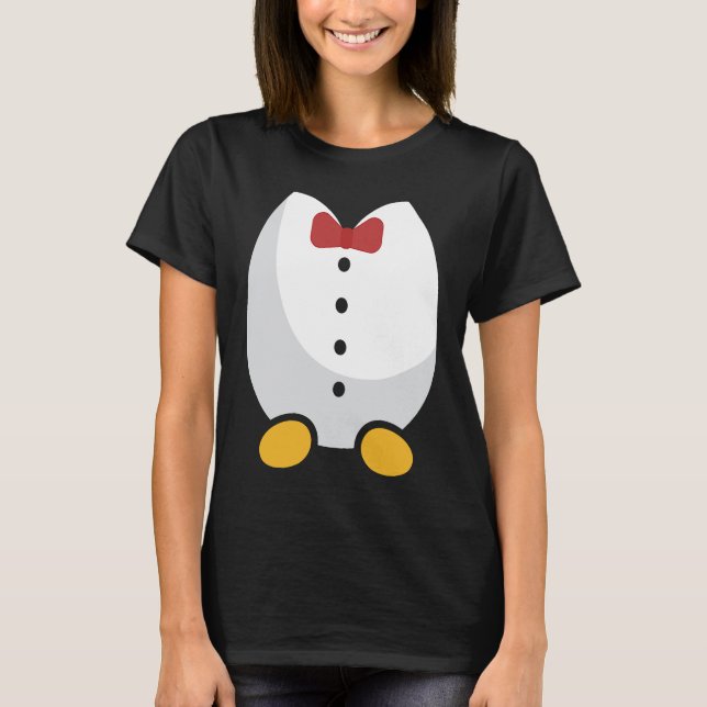 Cute Penguin Tuxedo Halloween Party Costume Idea T-Shirt (Vorderseite)