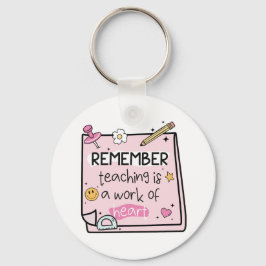 Cute Personalised Teacher Schlüsselanhänger