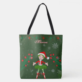 Cute Personalized Christmas Elf Girl Ballet