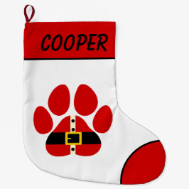 Cute Personalized Pet Christmas Stocking Großer Weihnachtsstrumpf