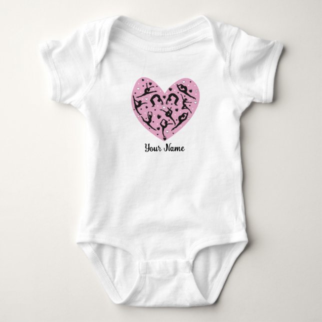 Cute Personalized Rhythmic Gymnastics Baby suit Strampler (Vorderseite)